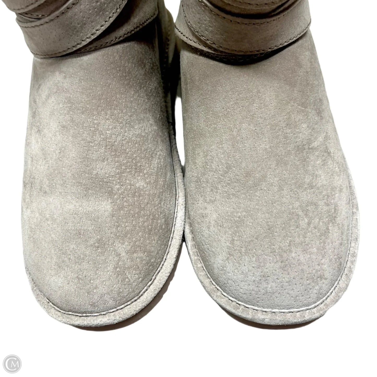 Boots Mid-calf Flats By Lamo In Taupe, Size: 8