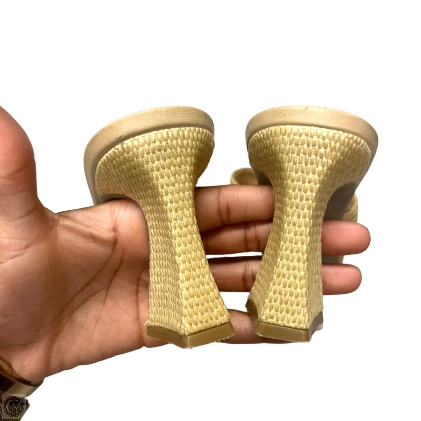Sandals Heels Block By A New Day In Tan, Size: 7