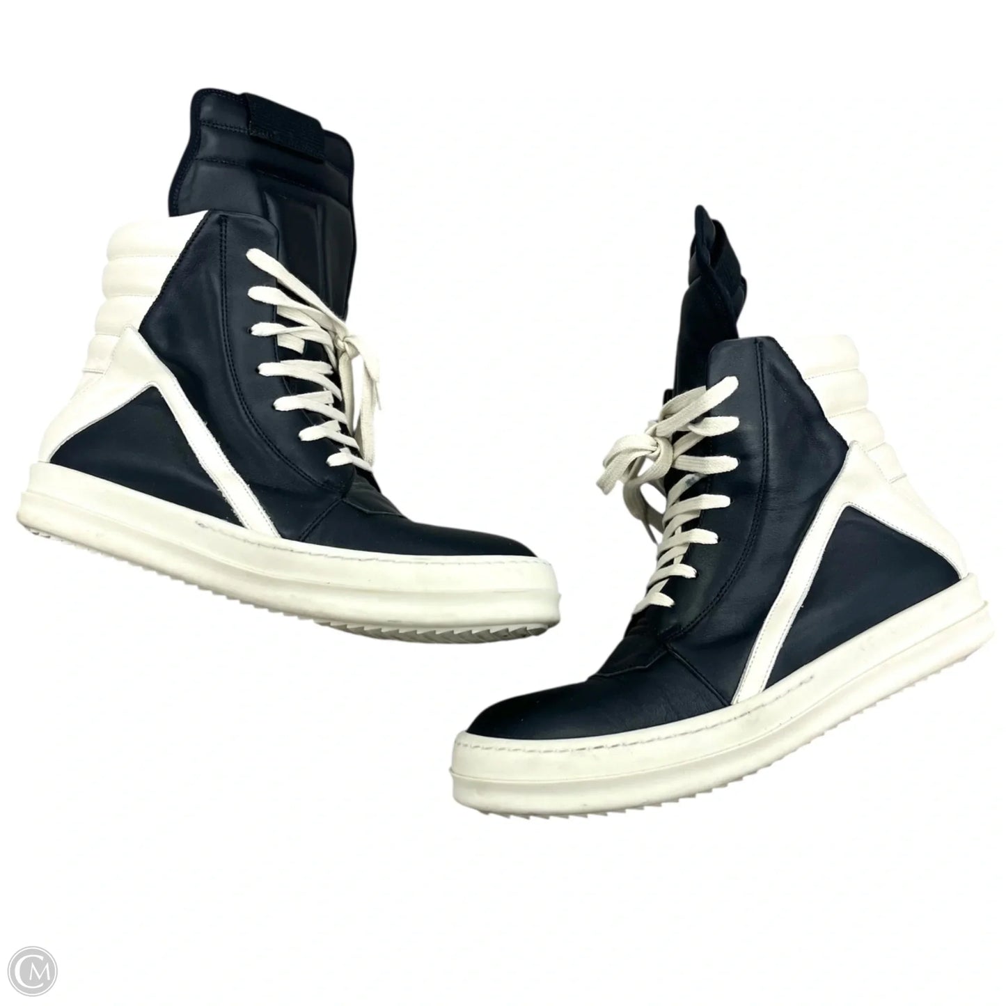 Shoes Sneakers By Rick Owens In Black & White, Size: 9.5