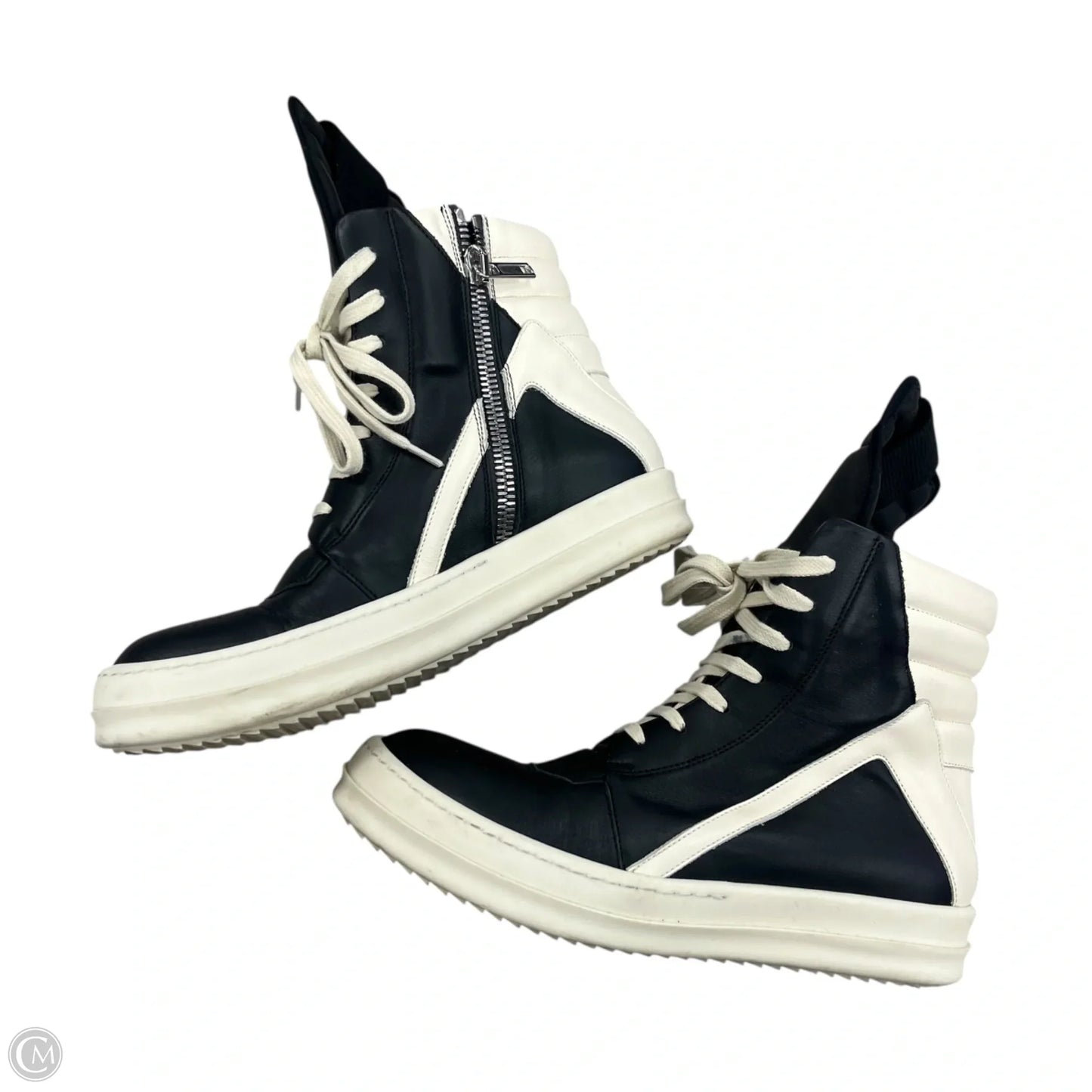 Shoes Sneakers By Rick Owens In Black & White, Size: 9.5