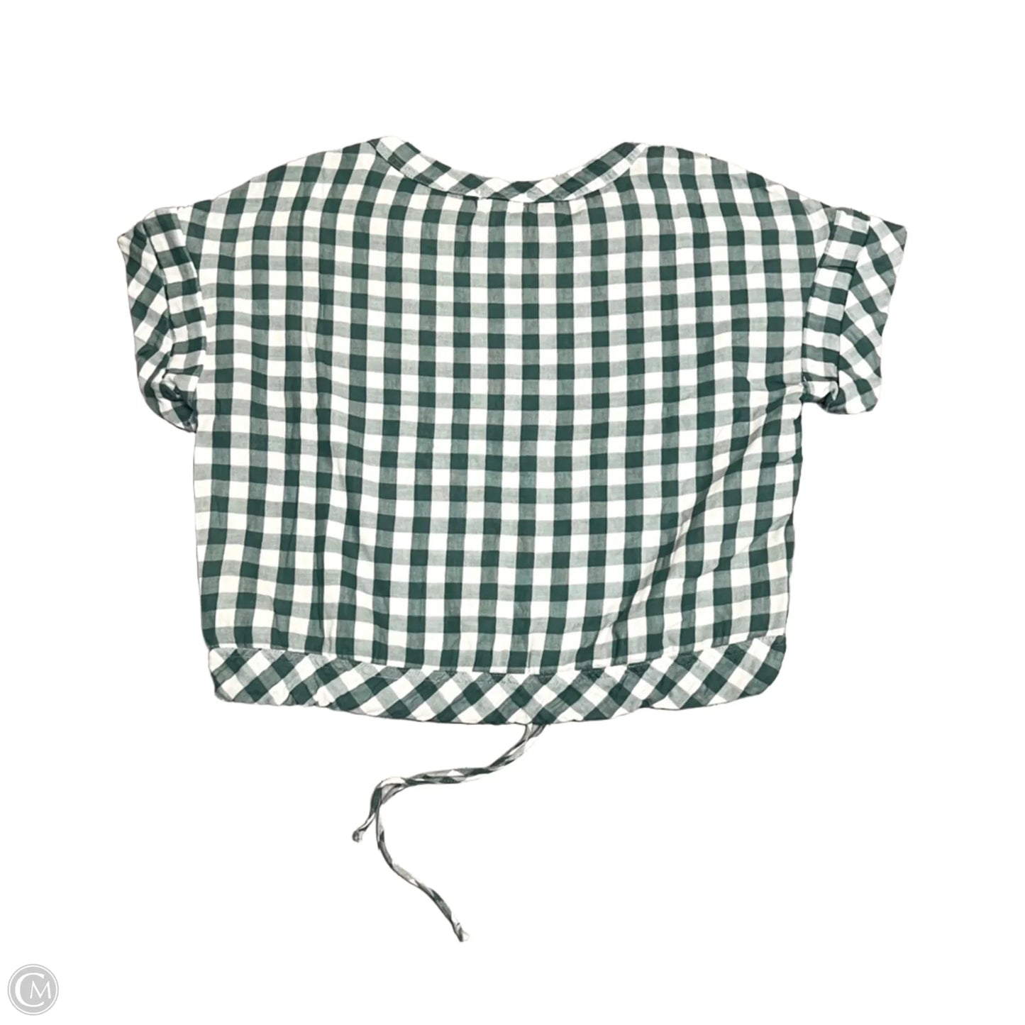 Top Short Sleeve By Melloday In Cream & Green, Size: S