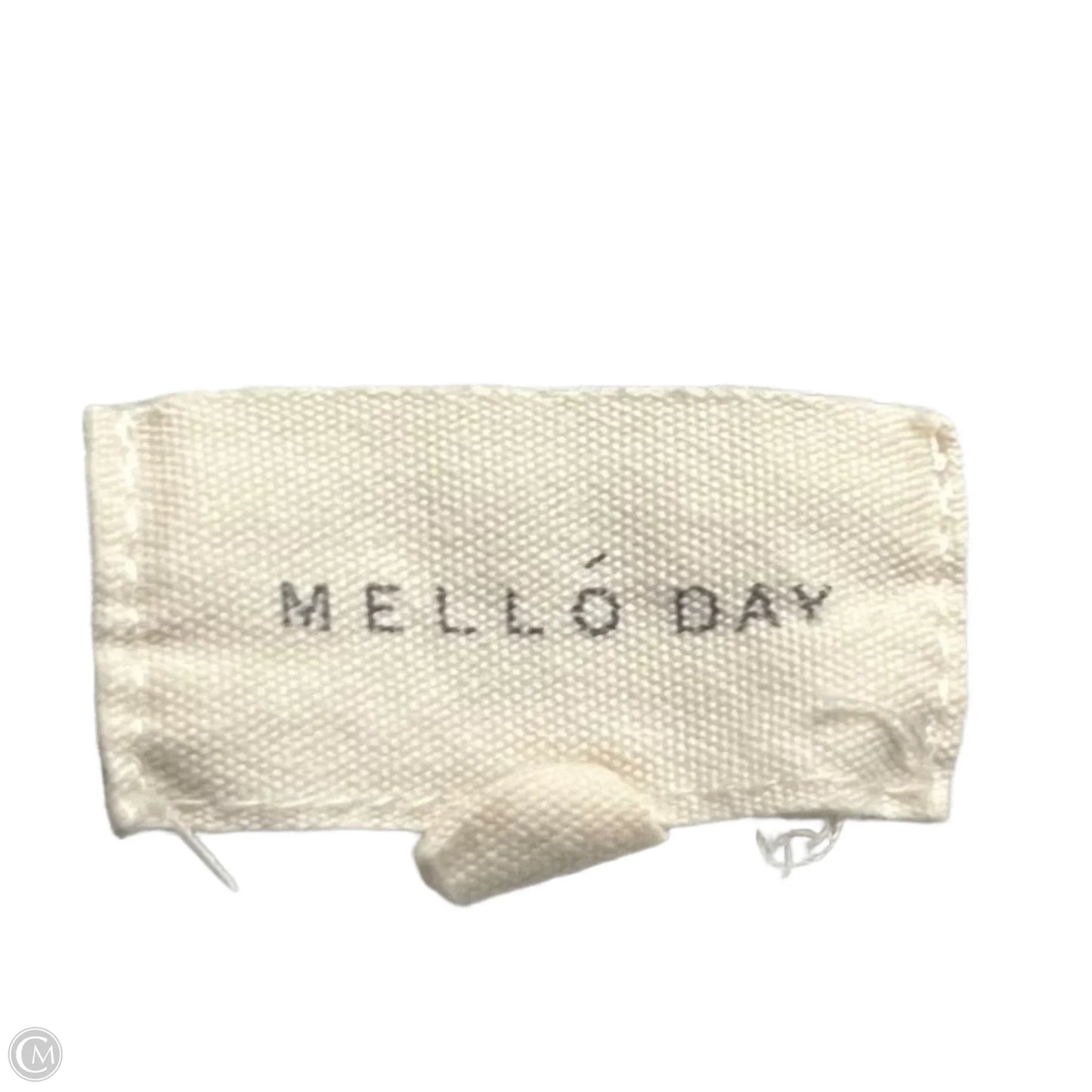 Top Short Sleeve By Melloday In Cream & Green, Size: S