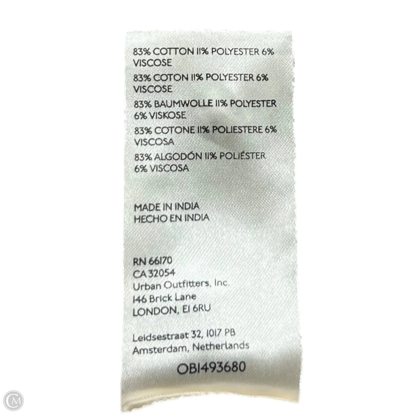 Top Short Sleeve By Anthropologie In Purple & Red, Size: M