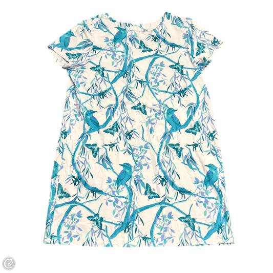 Dress Casual Short By Jude Connally In Blue & White, Size: Xxl