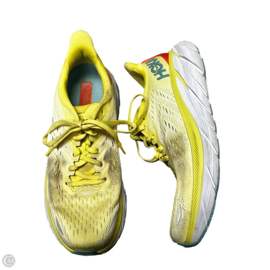 Shoes Athletic By Hoka In Yellow, Size: 7