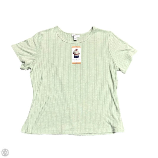 Top Short Sleeve By Vintage America In Green, Size: Xxl