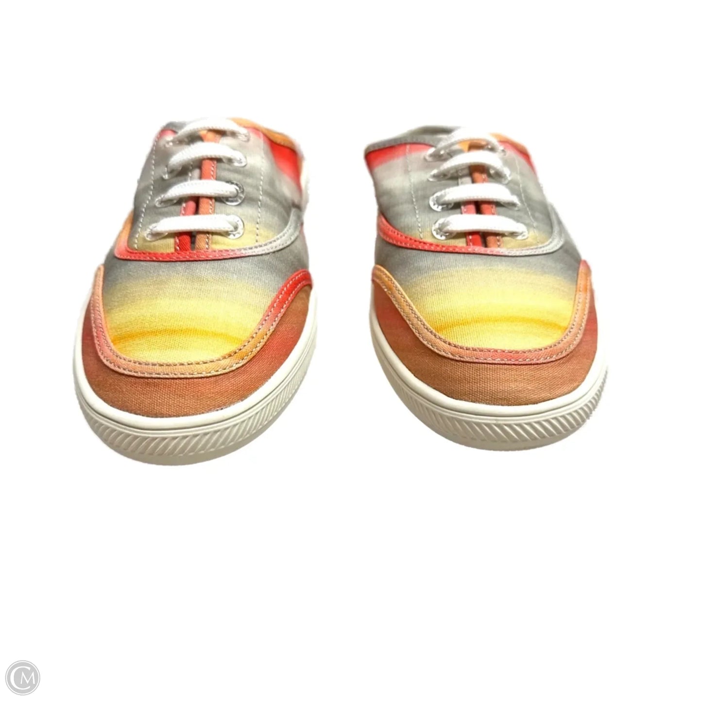 Shoes Flats By Vince Camuto In Grey & Orange, Size: 8