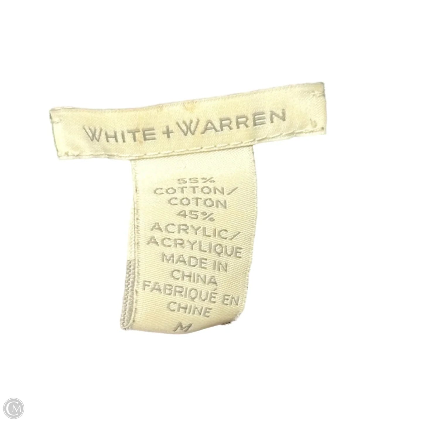 Sweater Cardigan By White And Warren In Black, Size: M