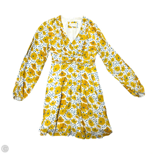 Dress Casual Short By Anthropologie In Blue & Yellow, Size: Xs