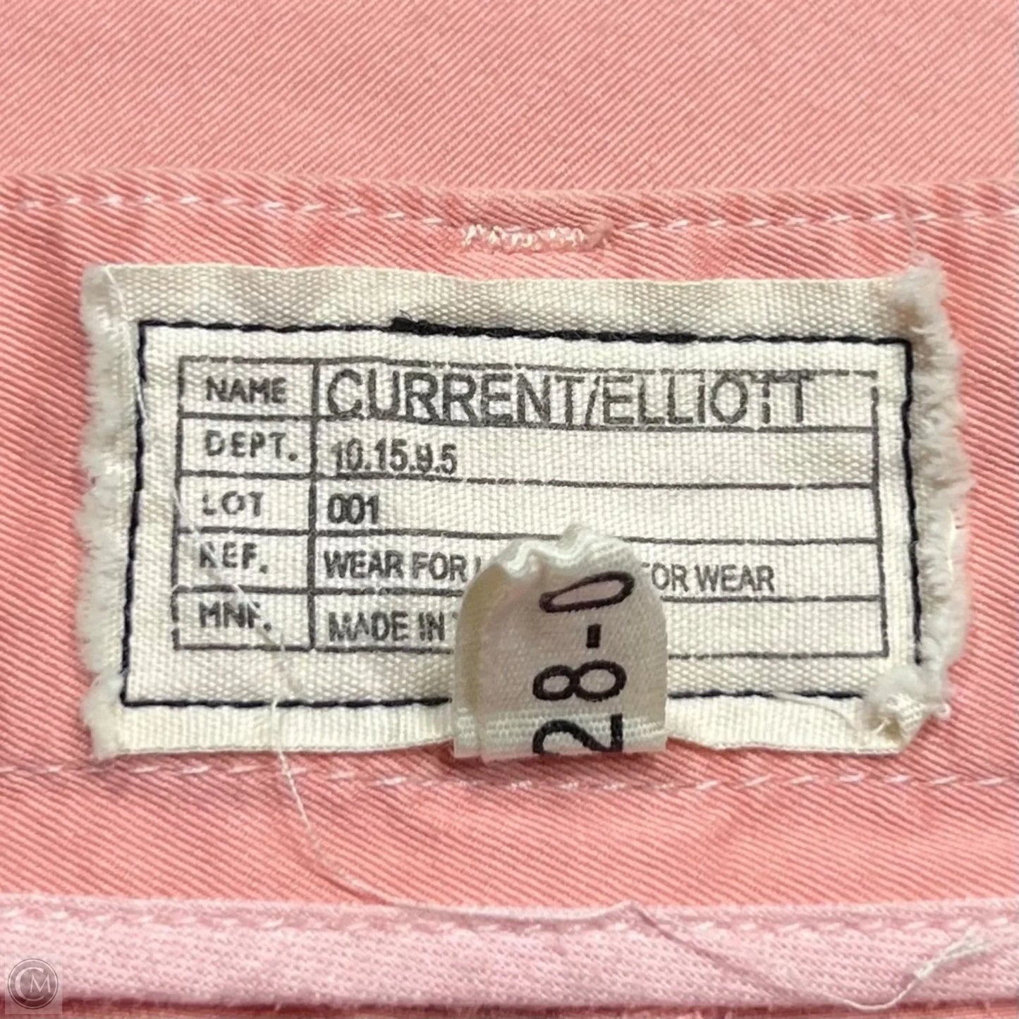 Pants Chinos & Khakis By Current Elliott In Peach, Size: 6