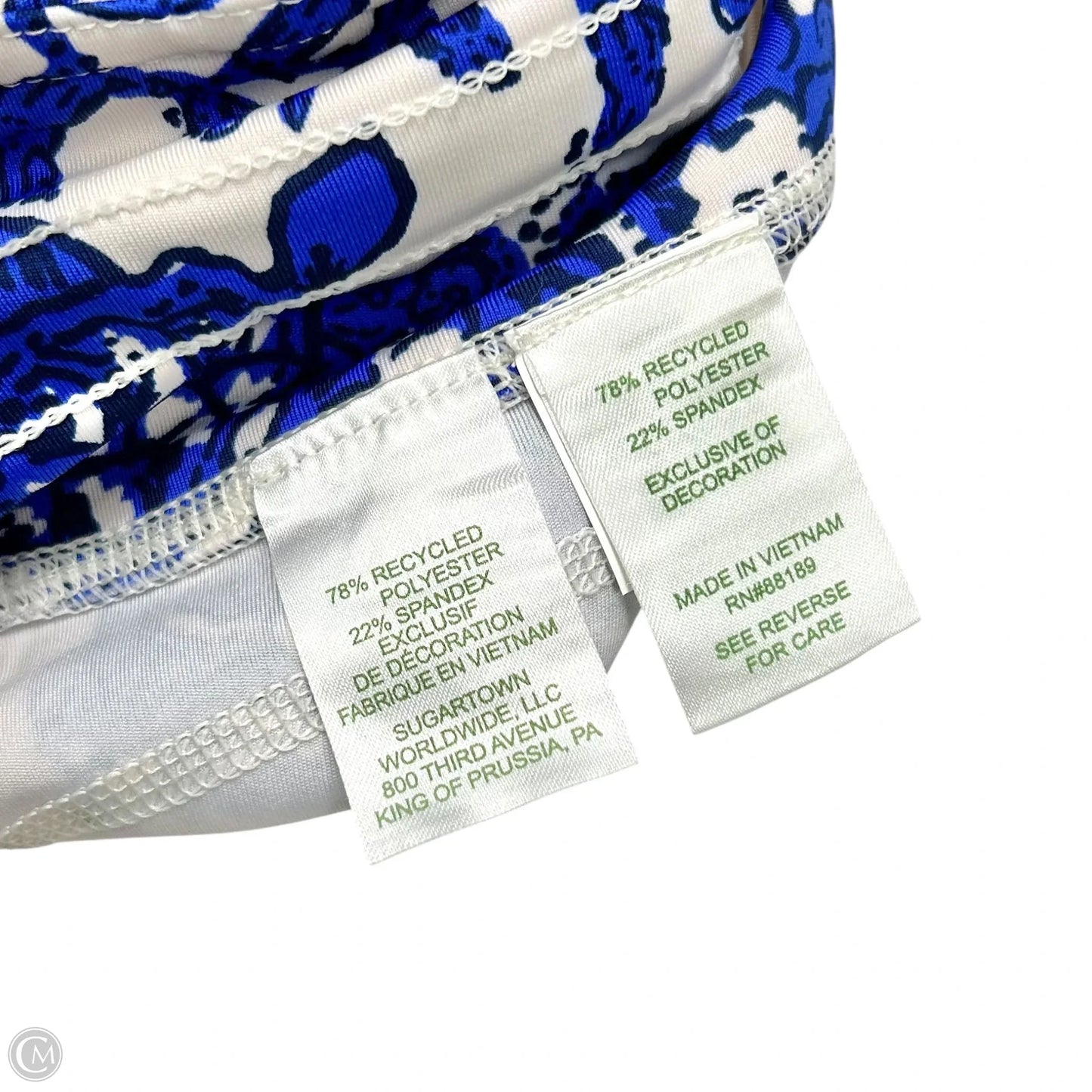 Pants Designer By Lilly Pulitzer In Blue & Cream, Size: Xs