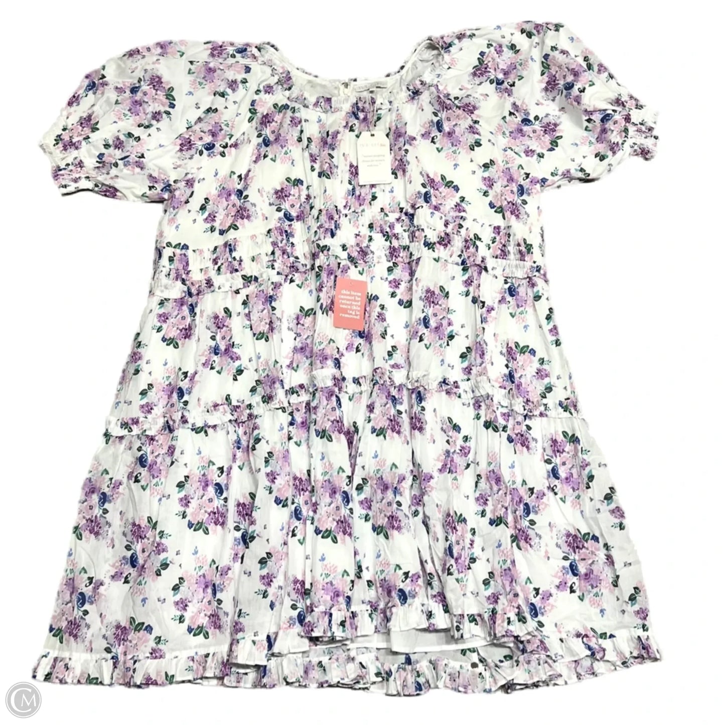 Dress Casual Midi By Ivy City In Pink & Purple, Size: 5x