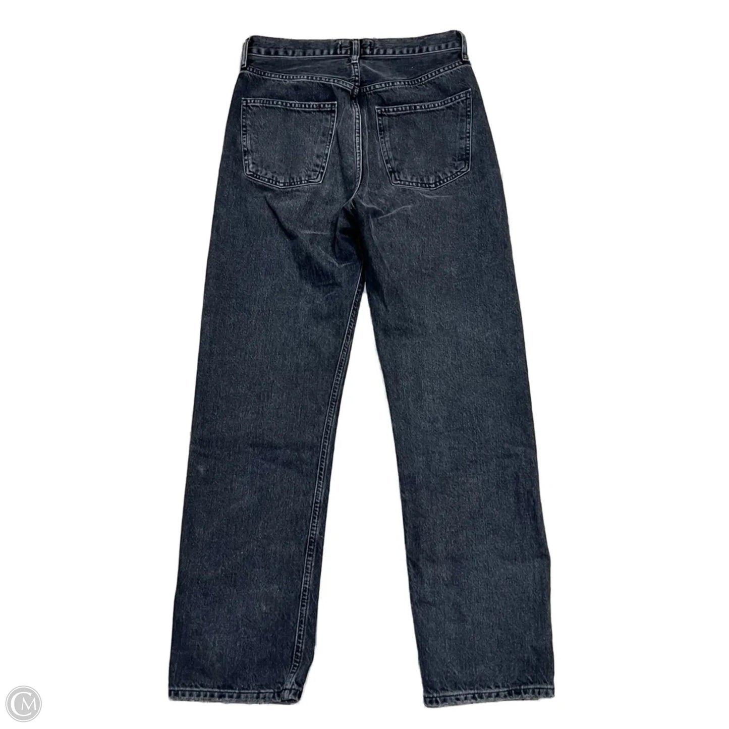 Jeans Straight By Adriano Goldschmied In Black Denim, Size: 0