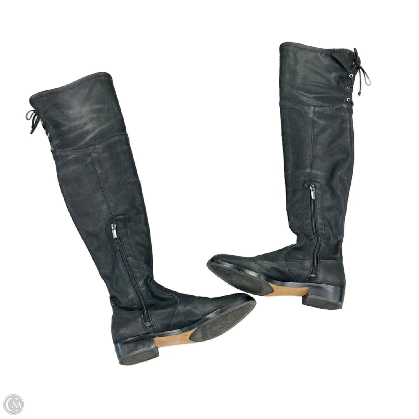 Boots Over-the-knee Flats By Vince Camuto In Black, Size: 6