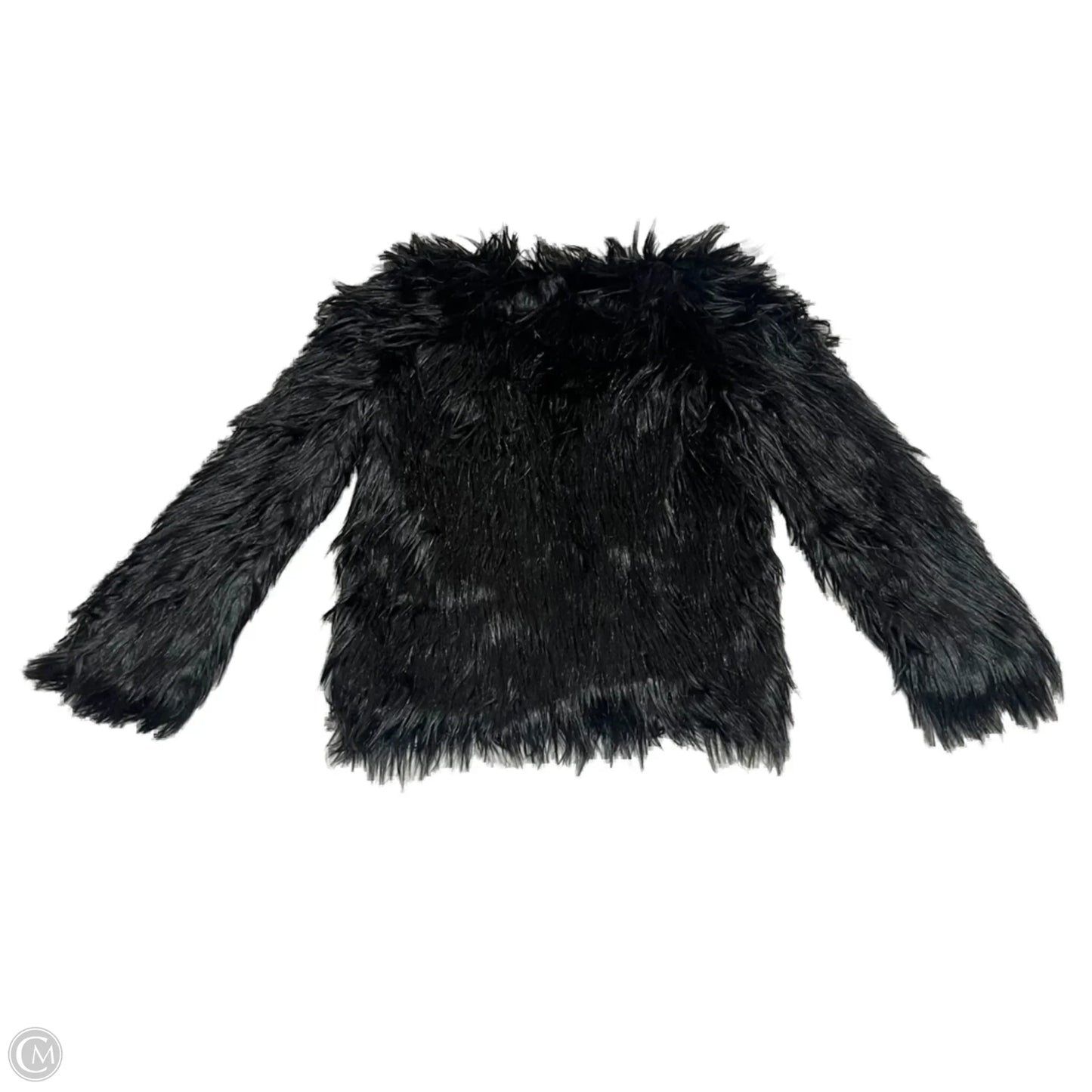 Coat Faux Fur & Sherpa By Urban Outfitters In Black, Size: M