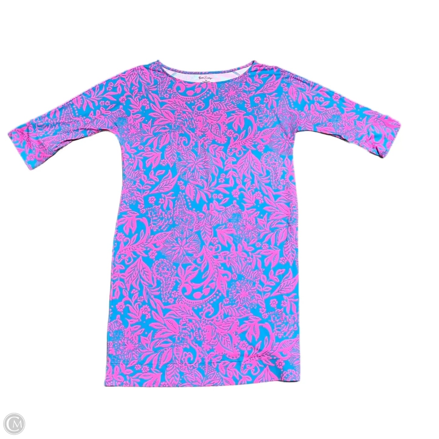 Dress Designer By Lilly Pulitzer In Blue & Pink, Size: M