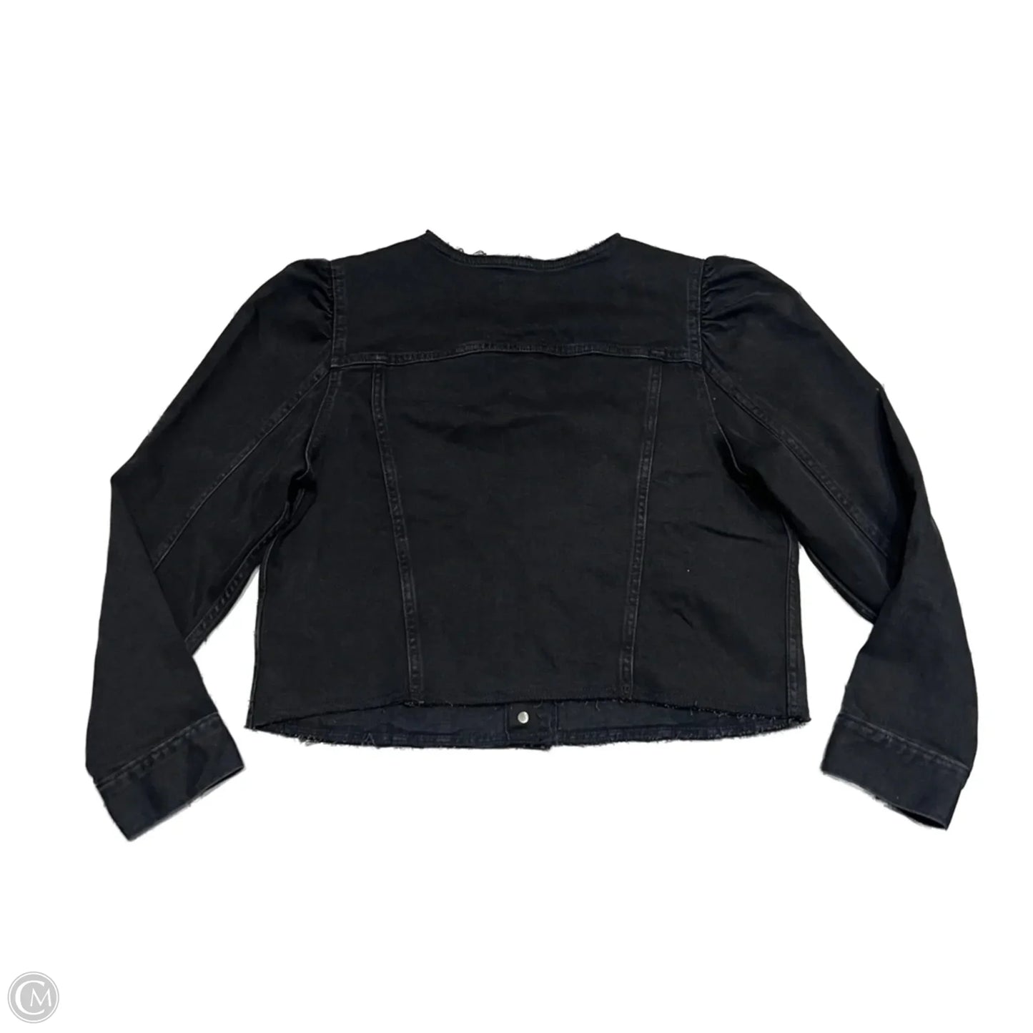 Jacket Denim By Gap In Black, Size: Mp