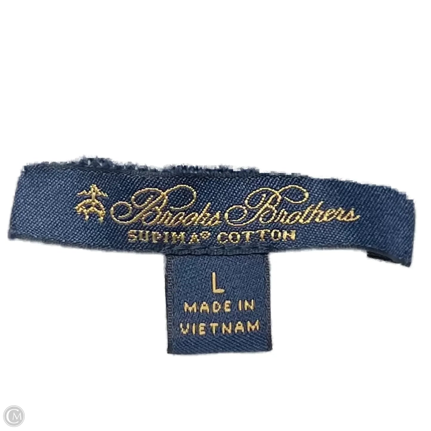 Sweater By Brooks Brothers In Blue & White, Size: L