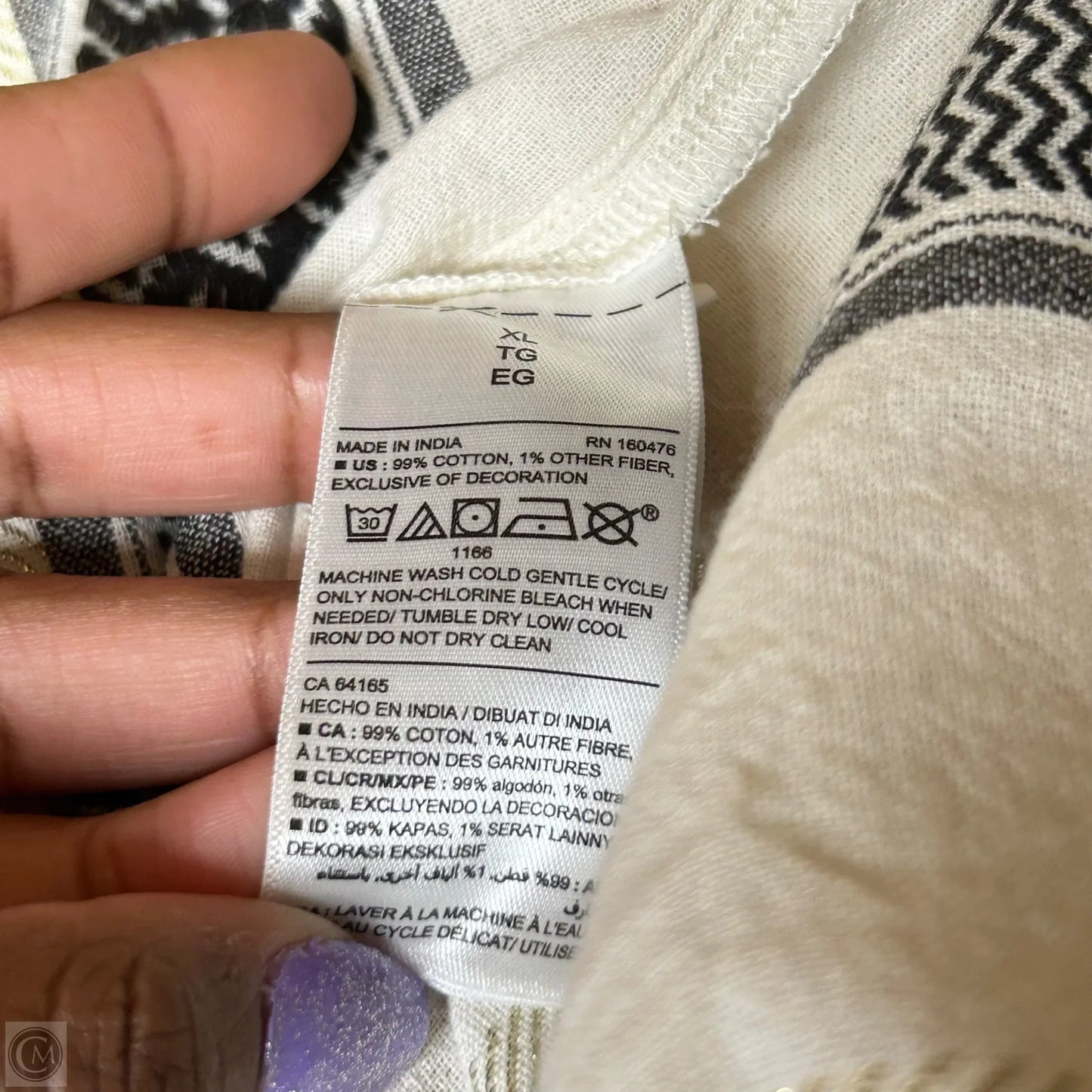 Dress Casual Midi By Old Navy In Black & Cream, Size: Xl