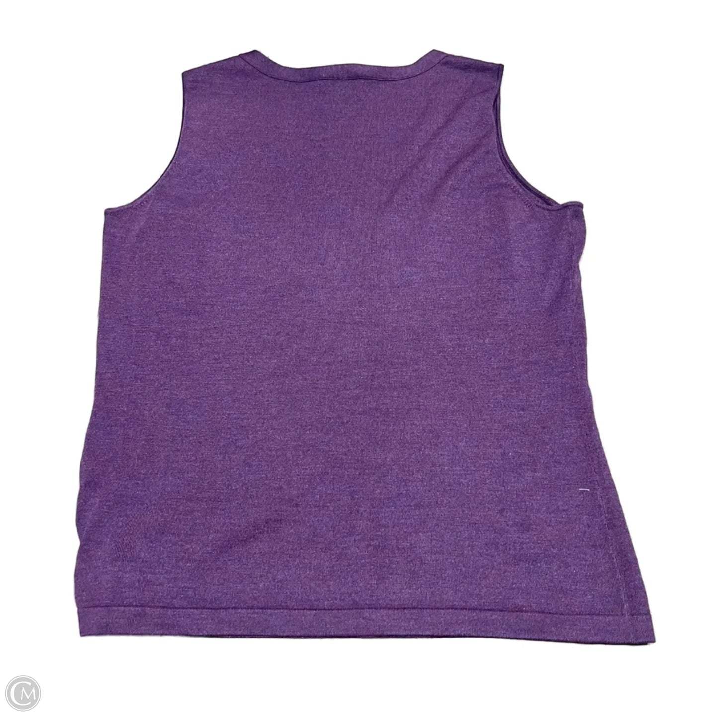 Top Sleeveless Designer By Lafayette 148 In Purple, Size: M