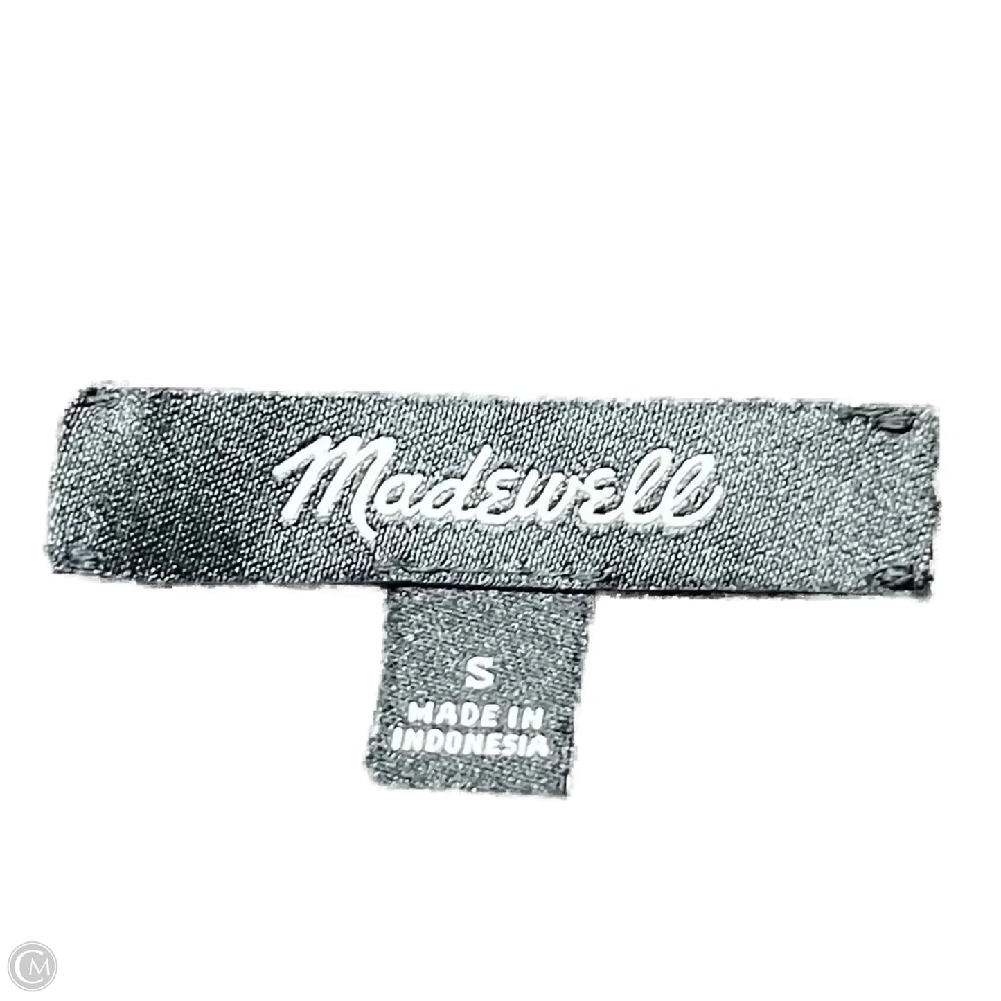 Top Long Sleeve By Madewell In Black & Green, Size: S