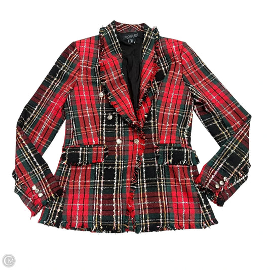 Blazer By Rachel Zoe In Green & Red, Size: S