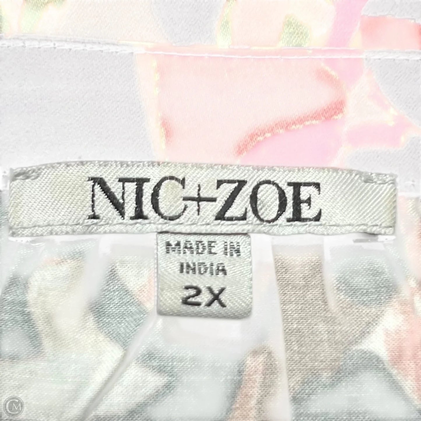 Top Long Sleeve By Nic + Zoe In Multi-colored, Size: 2x