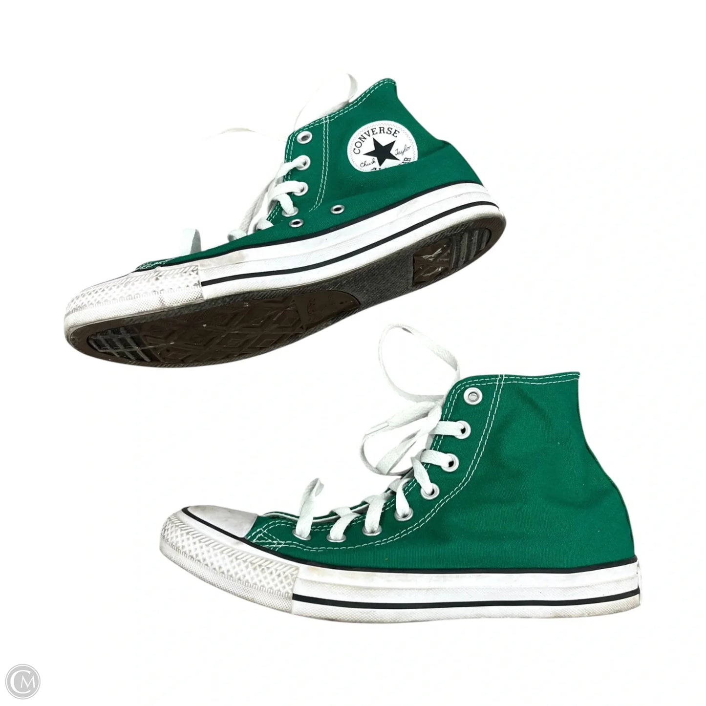Shoes Sneakers By Converse In Green & White, Size: 10
