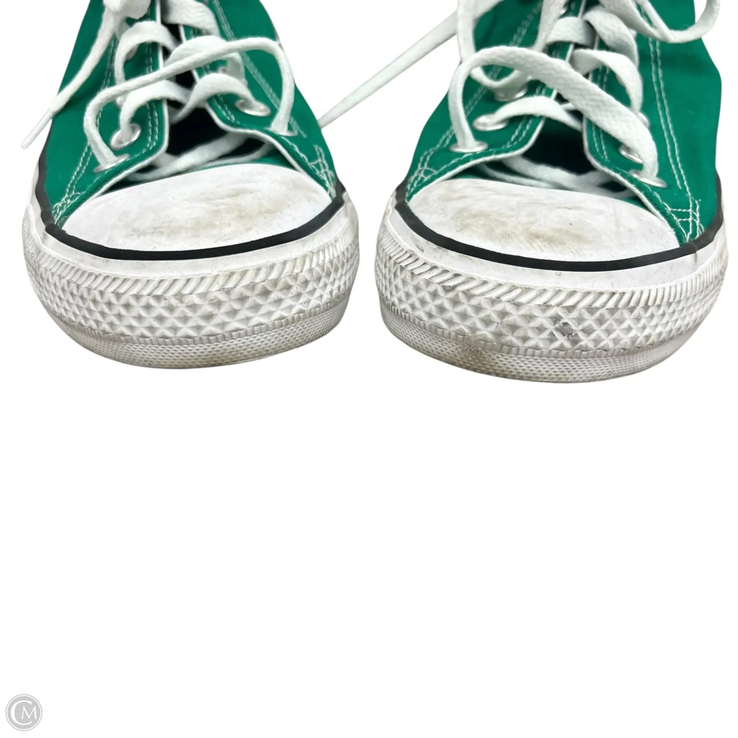 Shoes Sneakers By Converse In Green & White, Size: 10