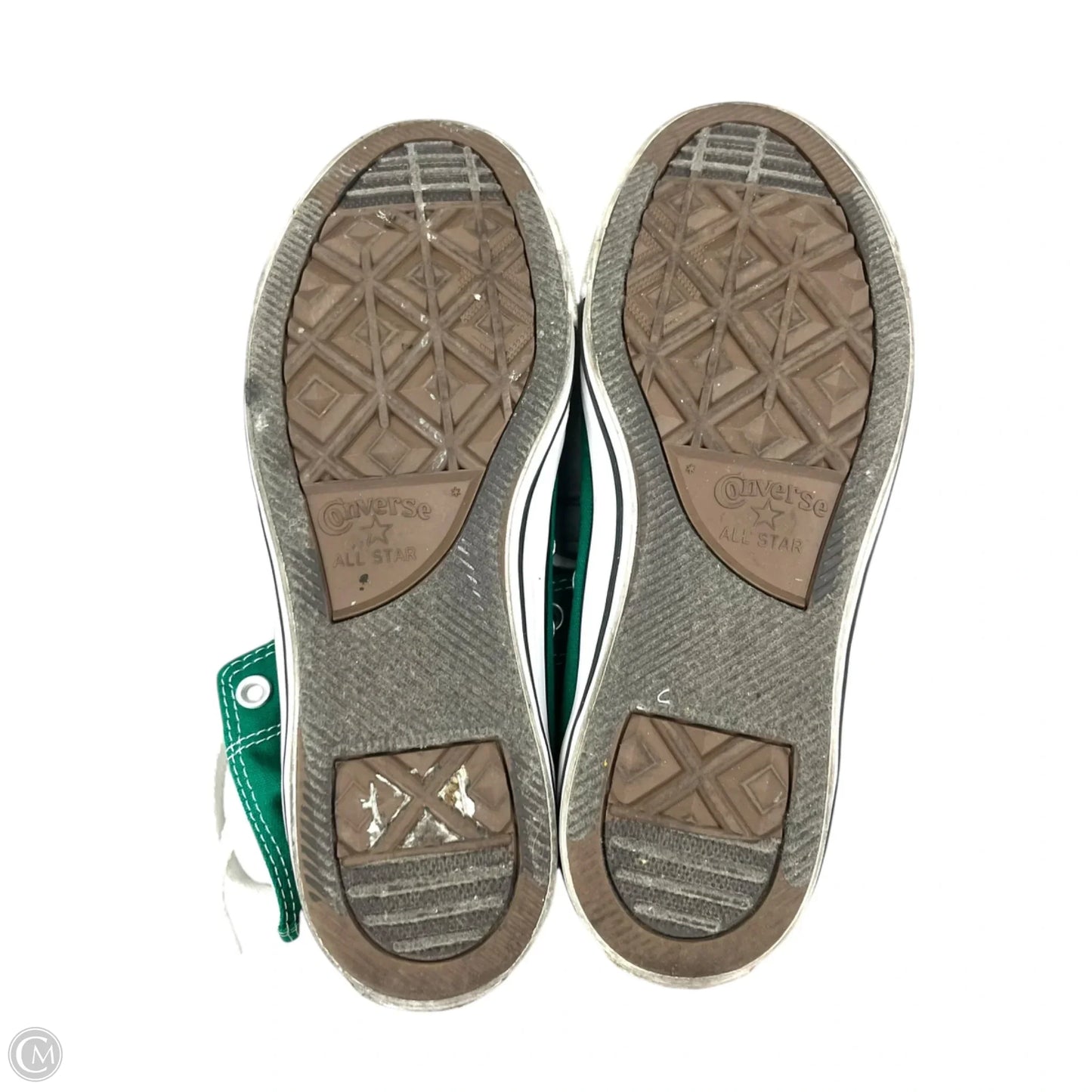 Shoes Sneakers By Converse In Green & White, Size: 10