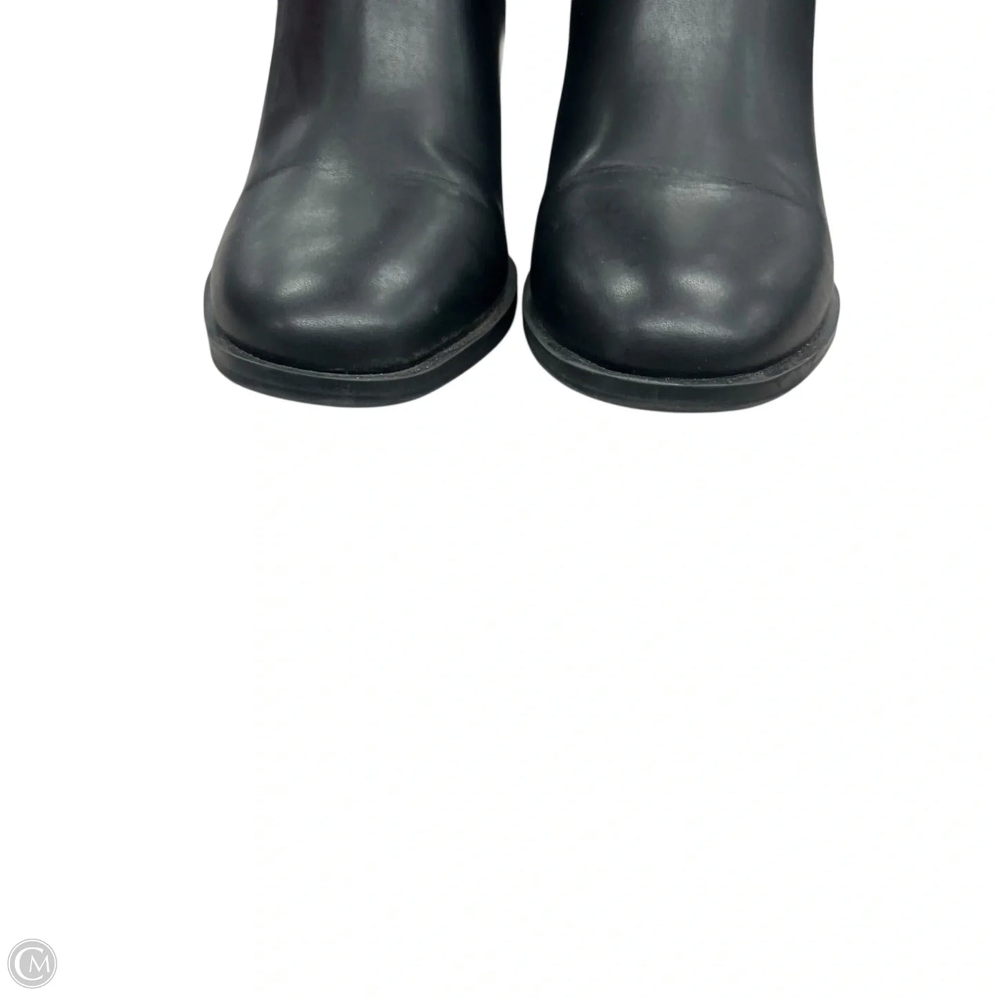 Boots Ankle Heels By Tommy Hilfiger In Black & Gold, Size: 8