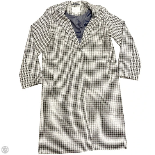 Coat Wool By A New Day In Checkered Pattern, Size: M