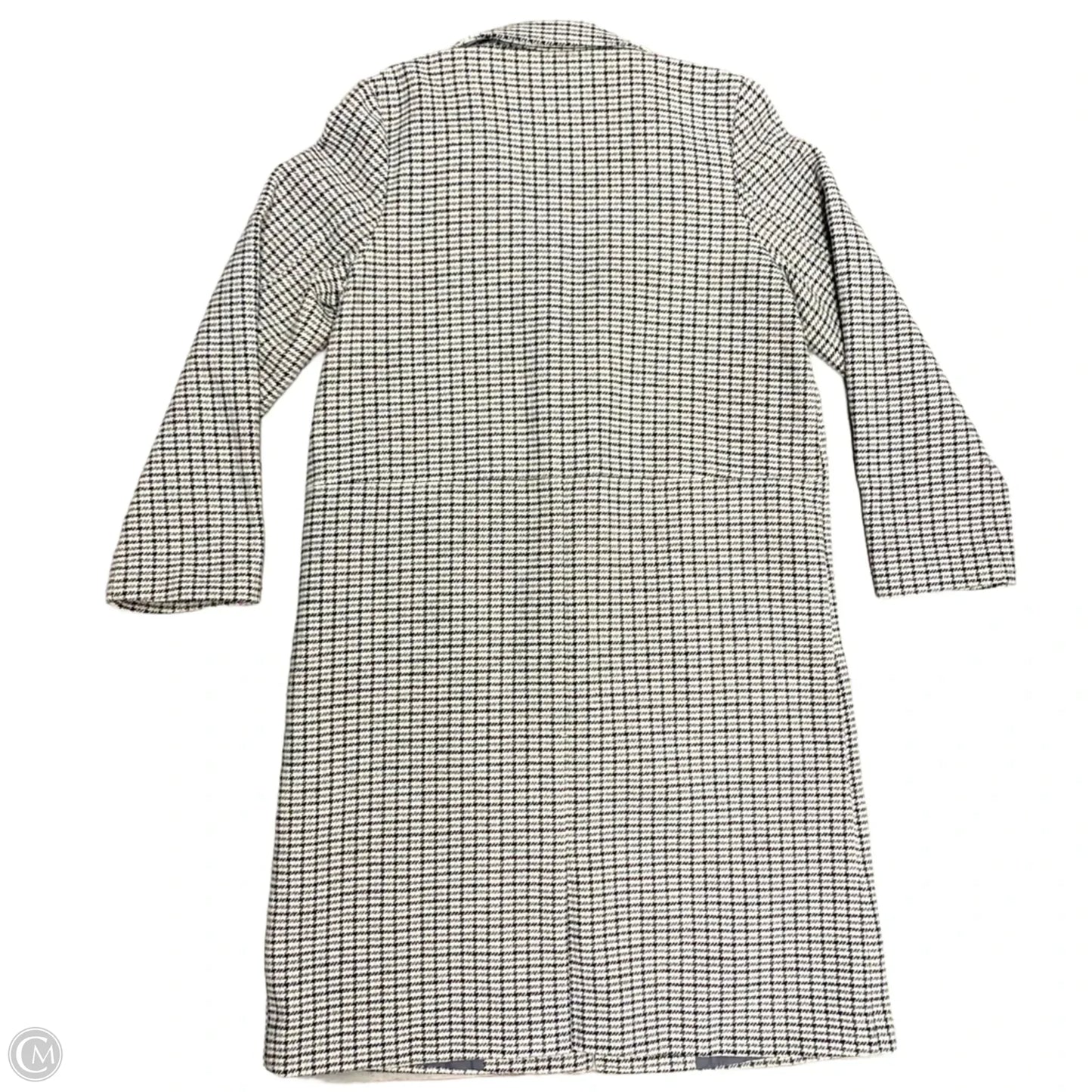 Coat Wool By A New Day In Checkered Pattern, Size: M