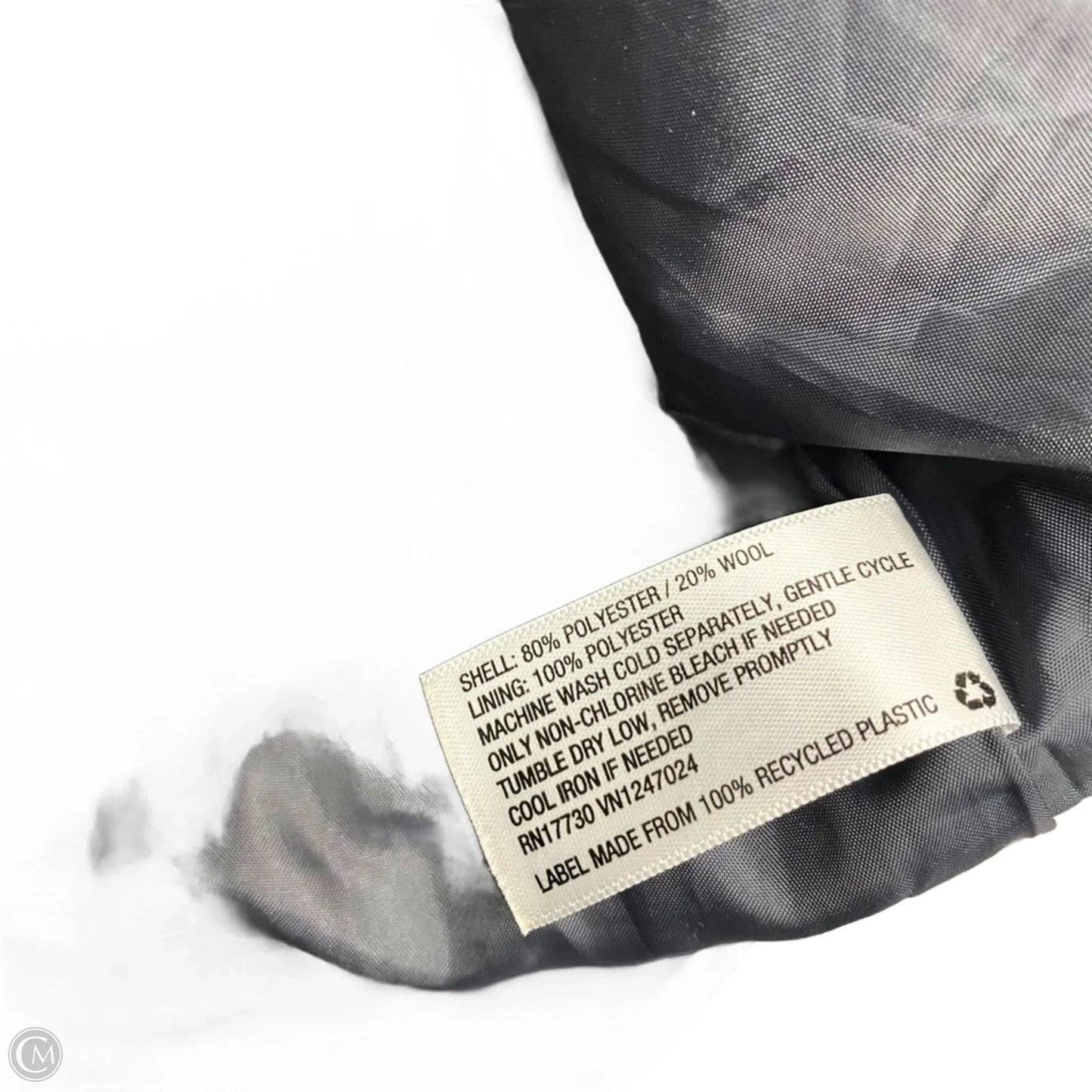 Coat Wool By A New Day In Checkered Pattern, Size: M