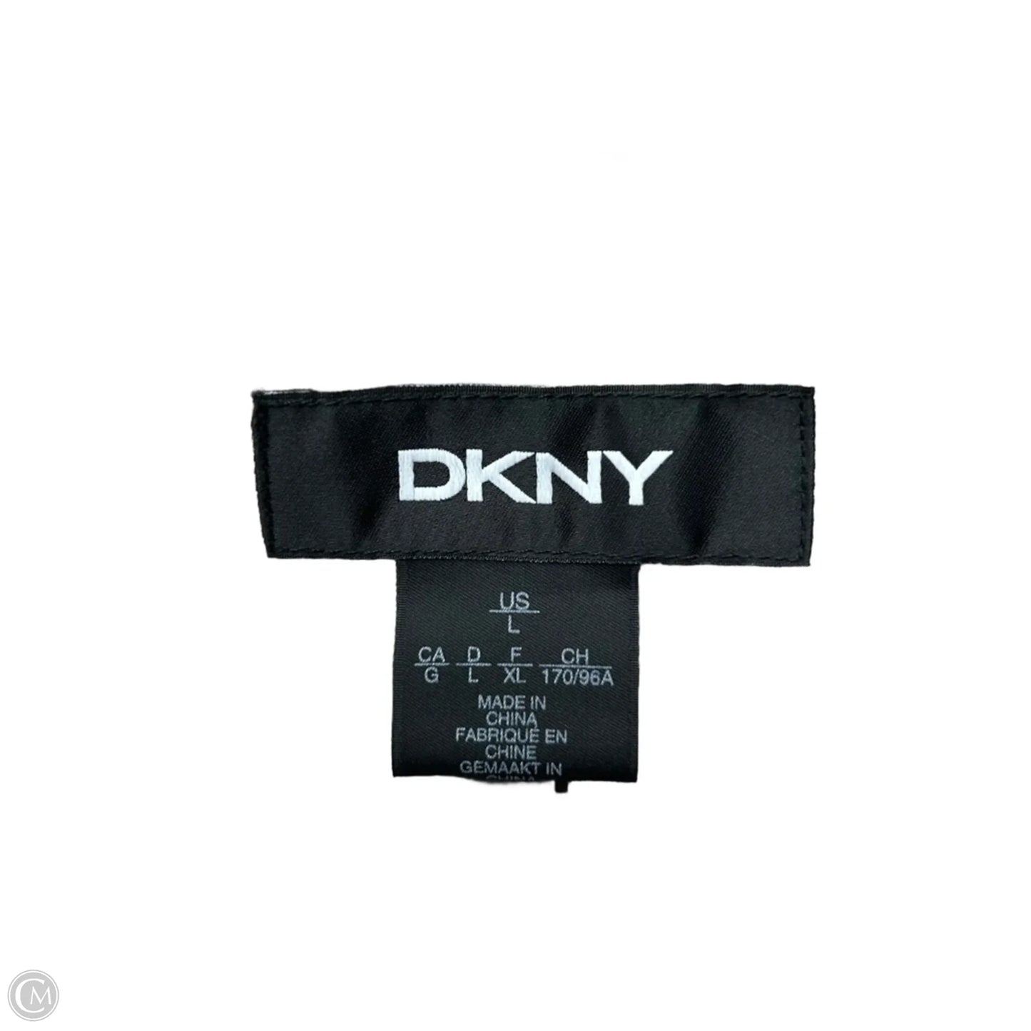 Coat Faux Fur & Sherpa By Dkny In Grey, Size: L