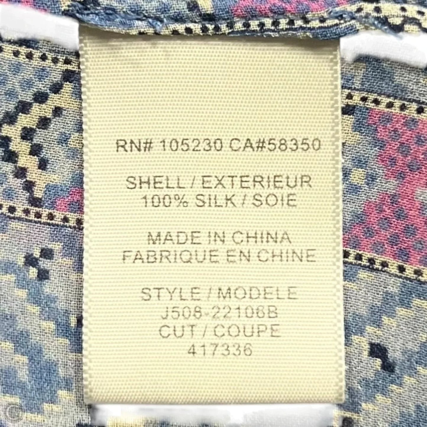 Tunic Long Sleeve By Joie In Blue & Pink, Size: M