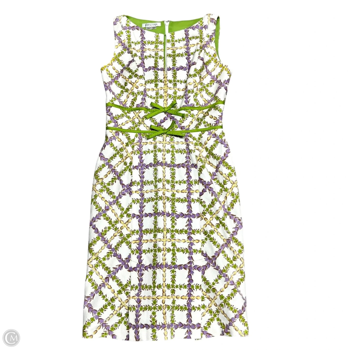 Dress Casual Midi By Kay Unger In Multi-colored, Size: M