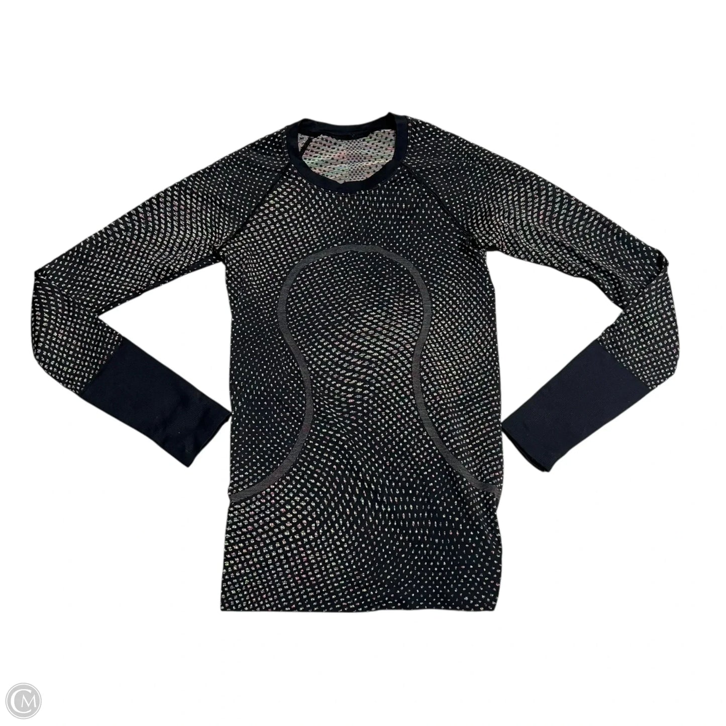 Athletic Top Long Sleeve Crewneck By Lululemon In Rainbow Print, Size: S