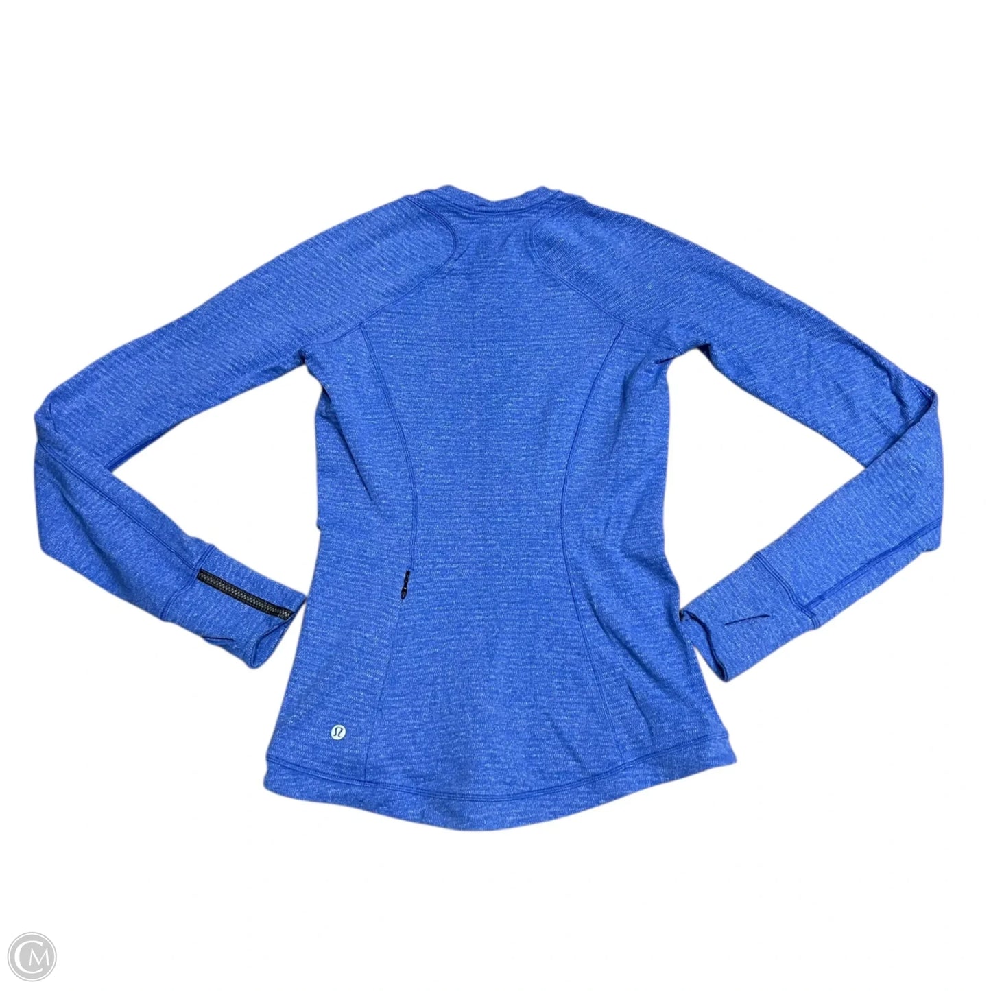 Athletic Top Long Sleeve Crewneck By Lululemon In Blue, Size: S