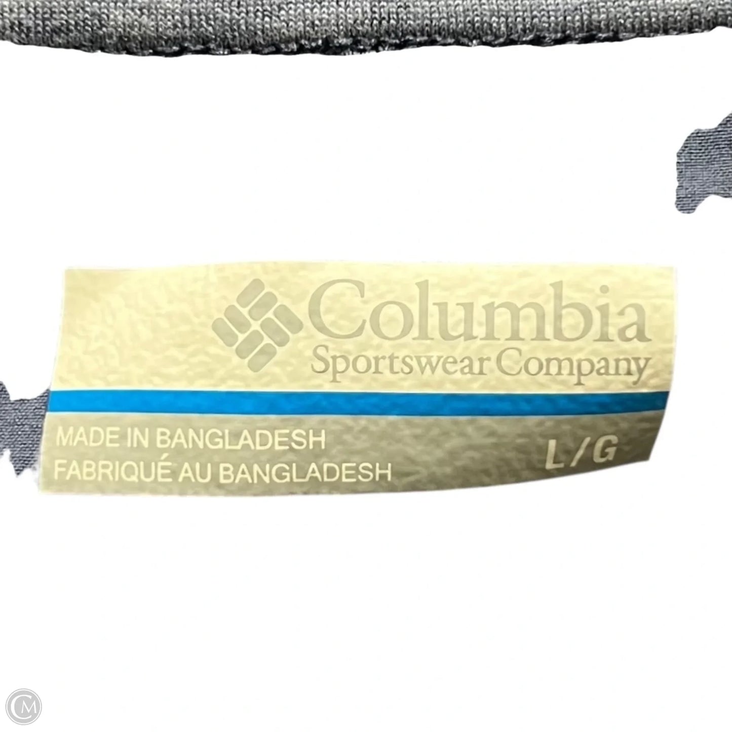 Athletic Top Short Sleeve By Columbia In Blue, Size: L