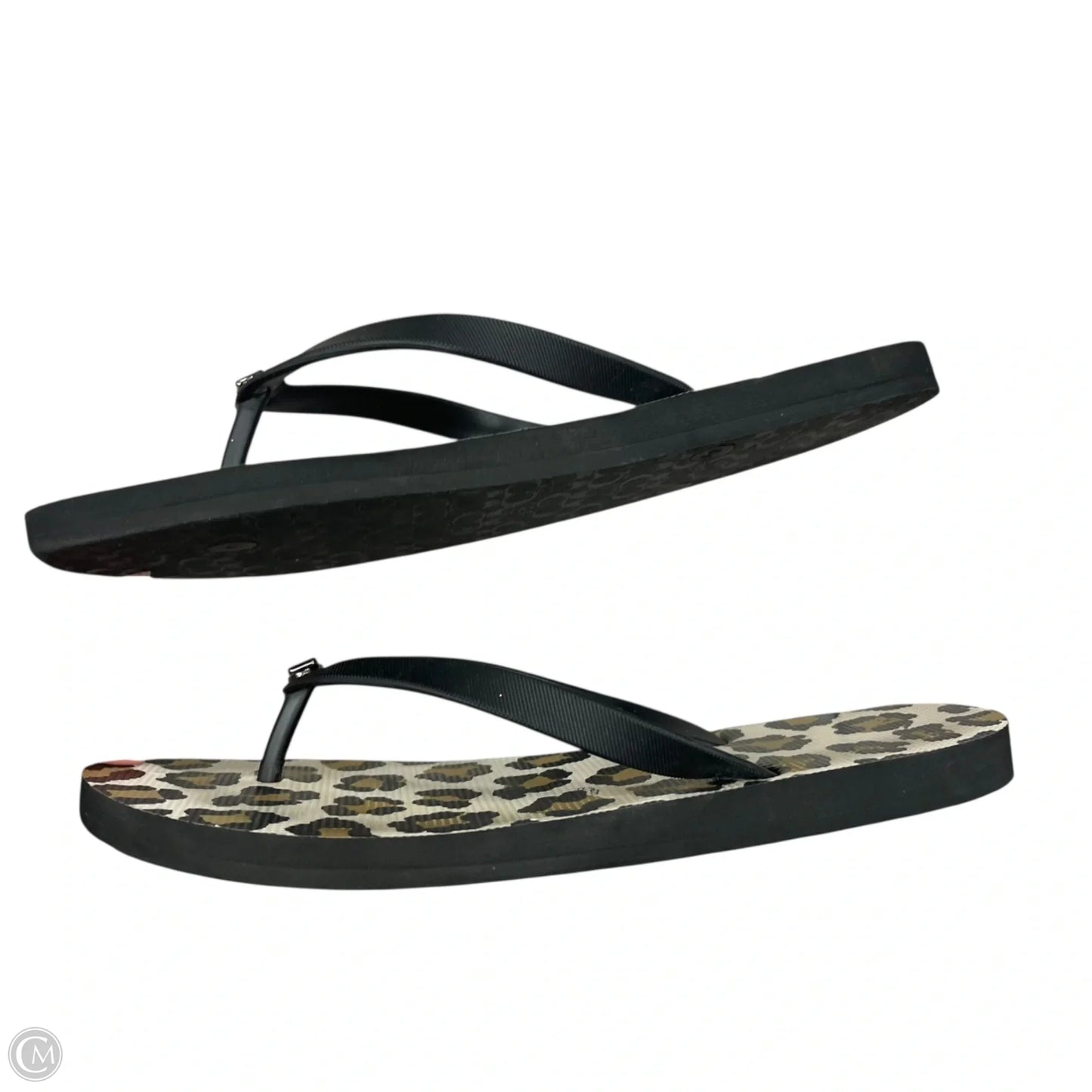 Sandals Designer By Coach In Animal Print, Size: 10