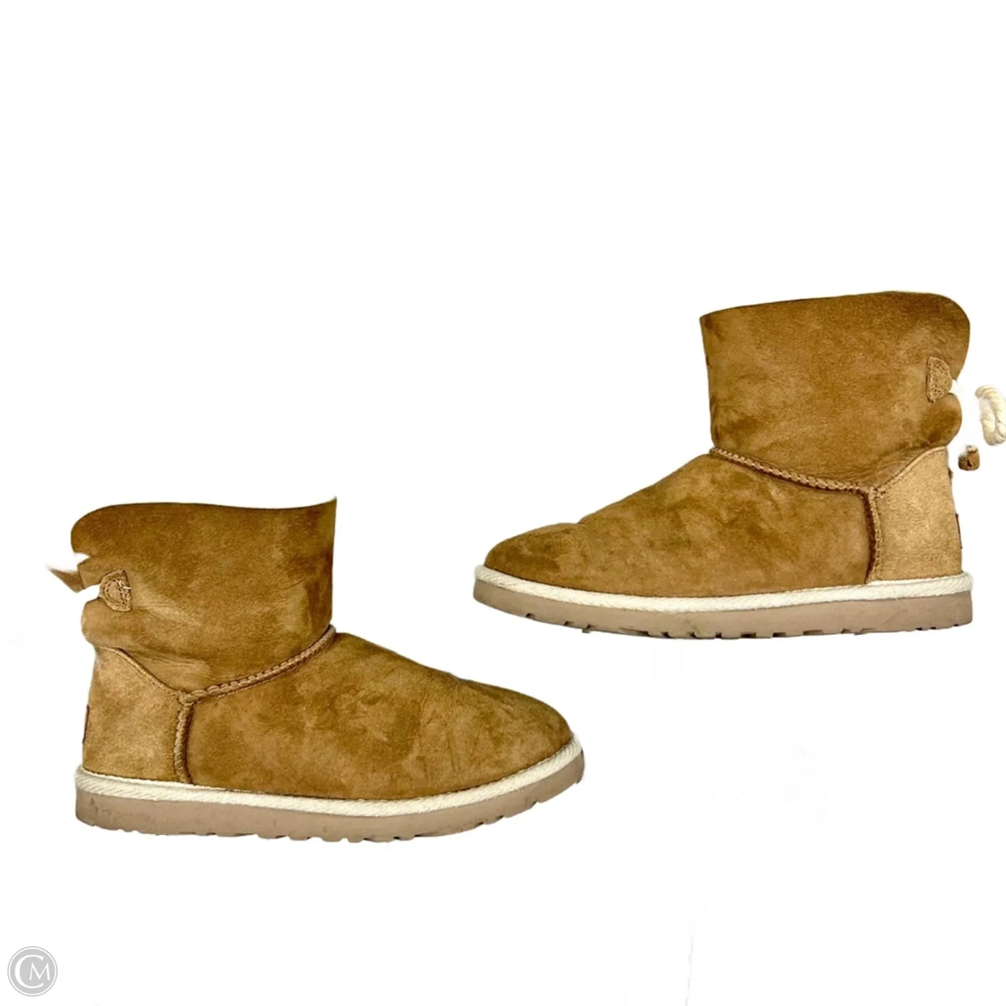 Boots Designer By Ugg In Brown, Size: 6