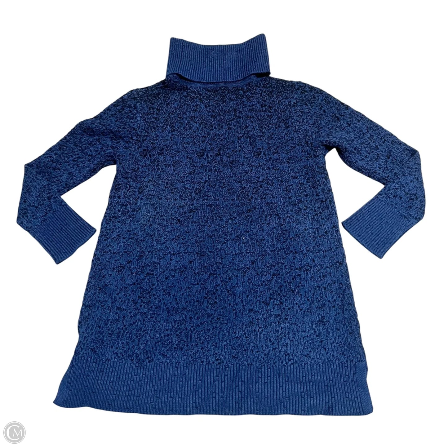 Sweater By Marla Wayne In Black & Blue, Size: L