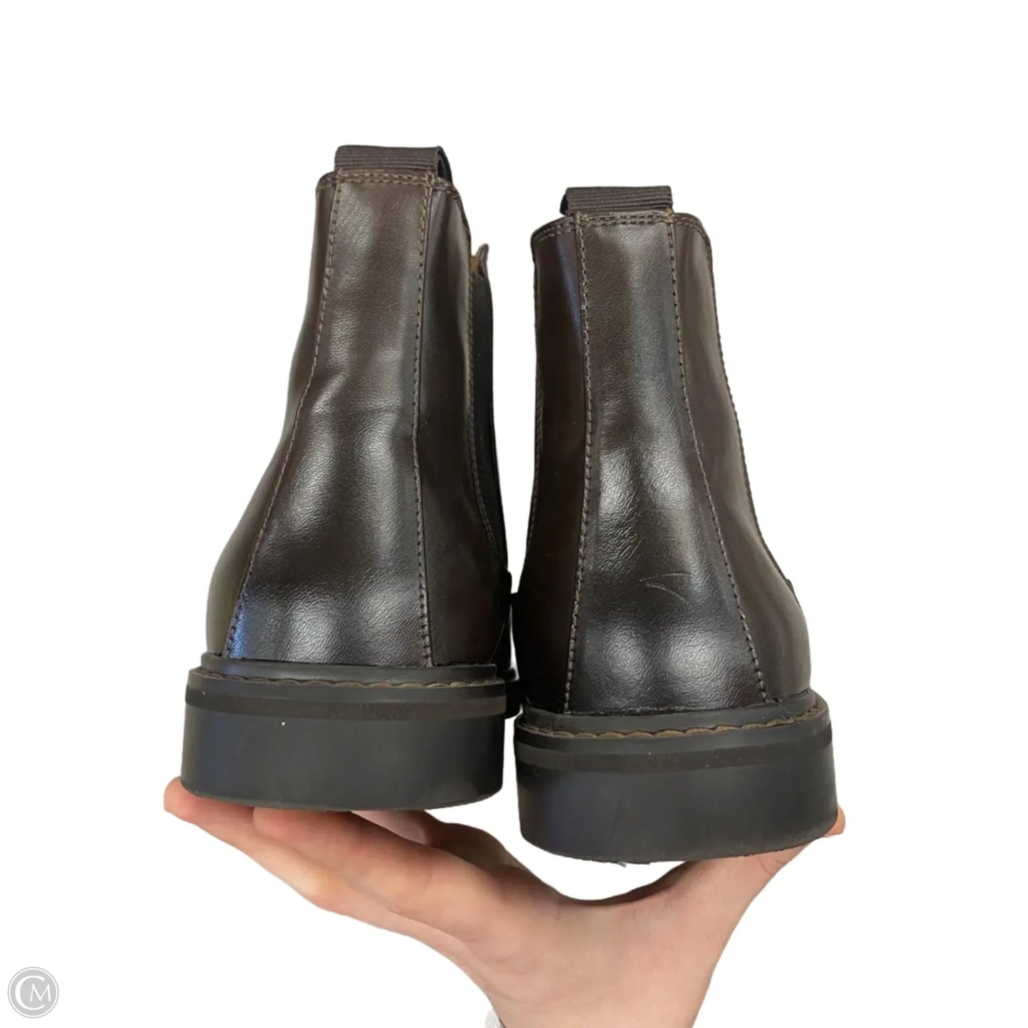 Boots Ankle Heels By H&m In Brown, Size: 8.5