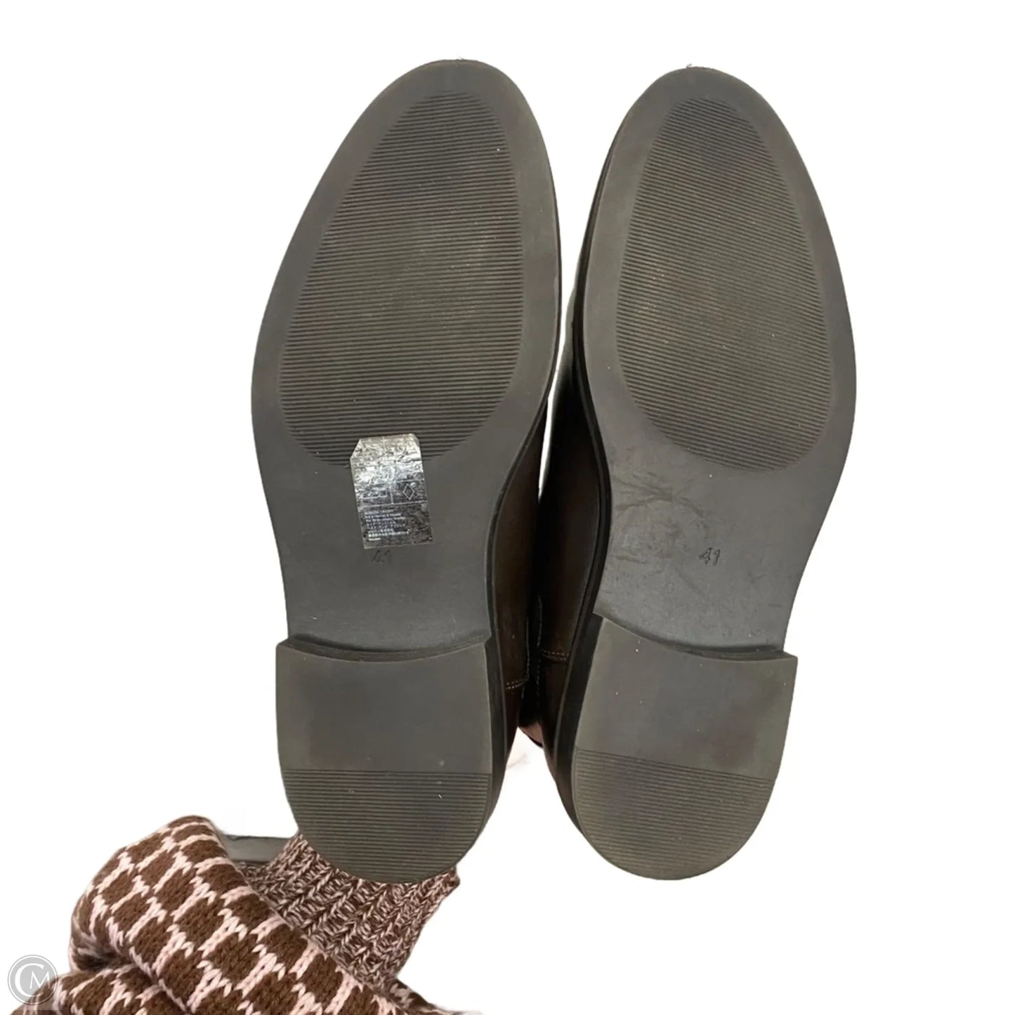 Boots Ankle Heels By H&m In Brown, Size: 8.5