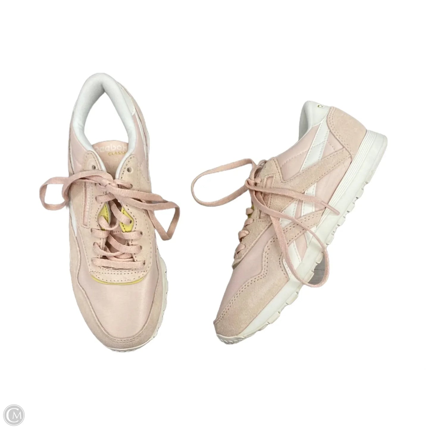 Shoes Athletic By Reebok In Pink & White, Size: 6.5