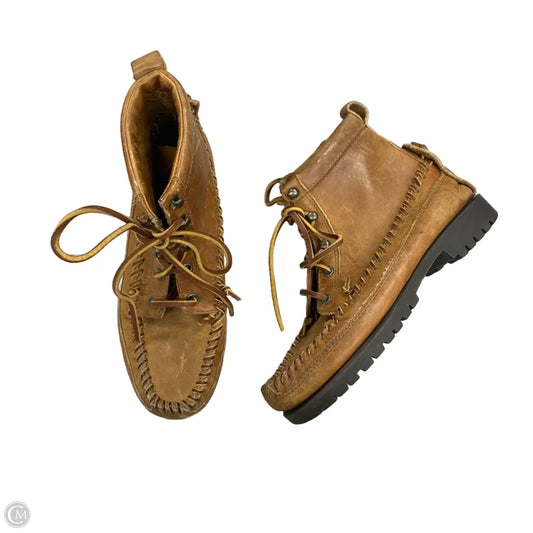 Boots Ankle Flats By Ralph Lauren In Brown, Size: 7