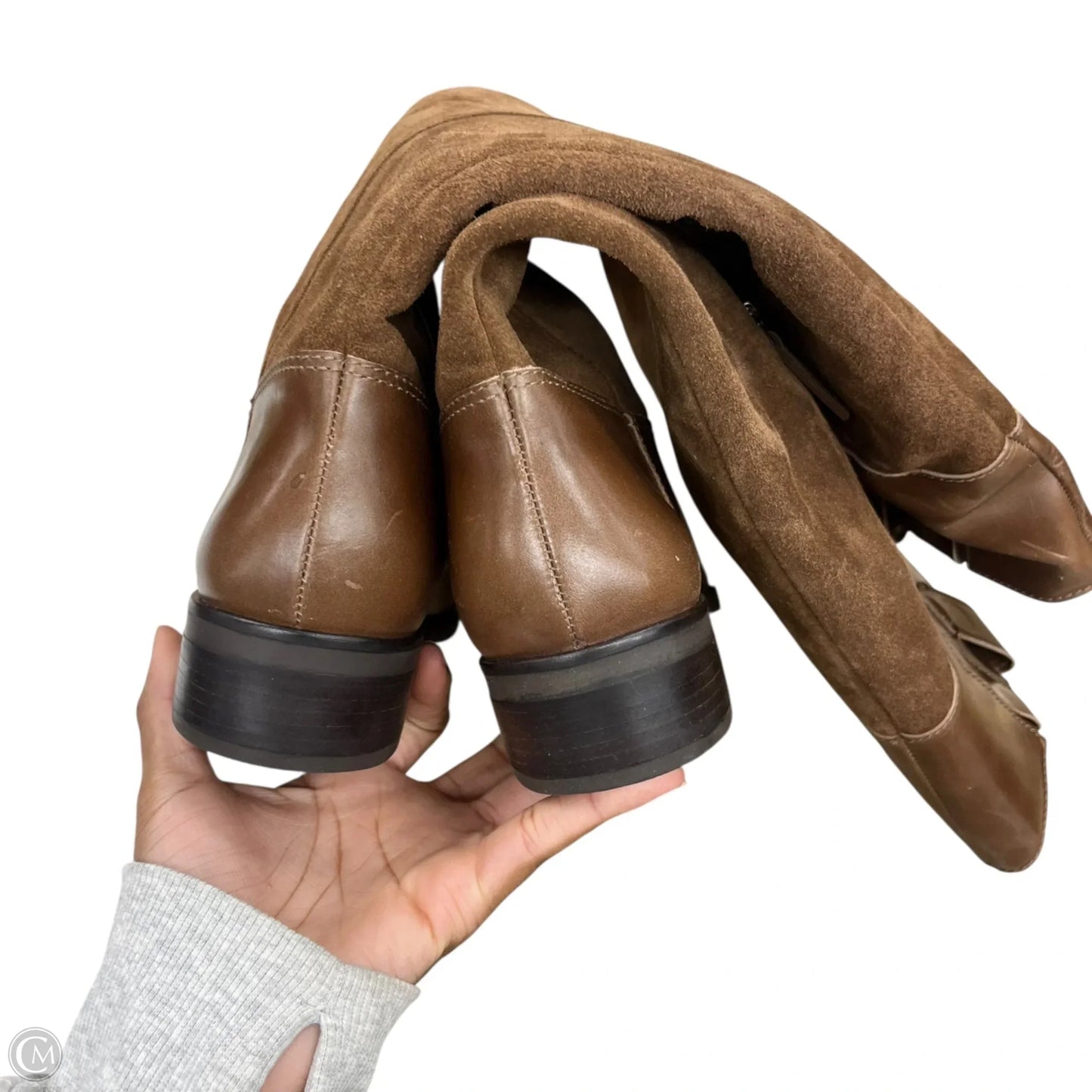 Boots Knee Heels By Vince Camuto In Brown, Size: 9