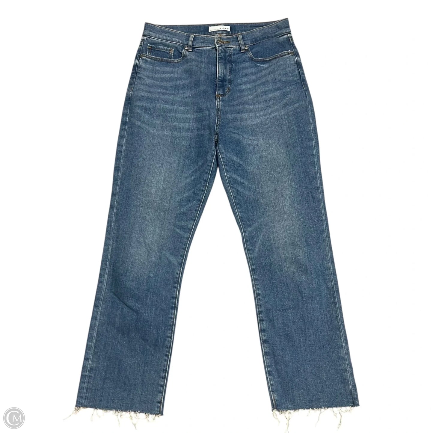 Jeans Cropped By Loft In Blue Denim, Size: 2