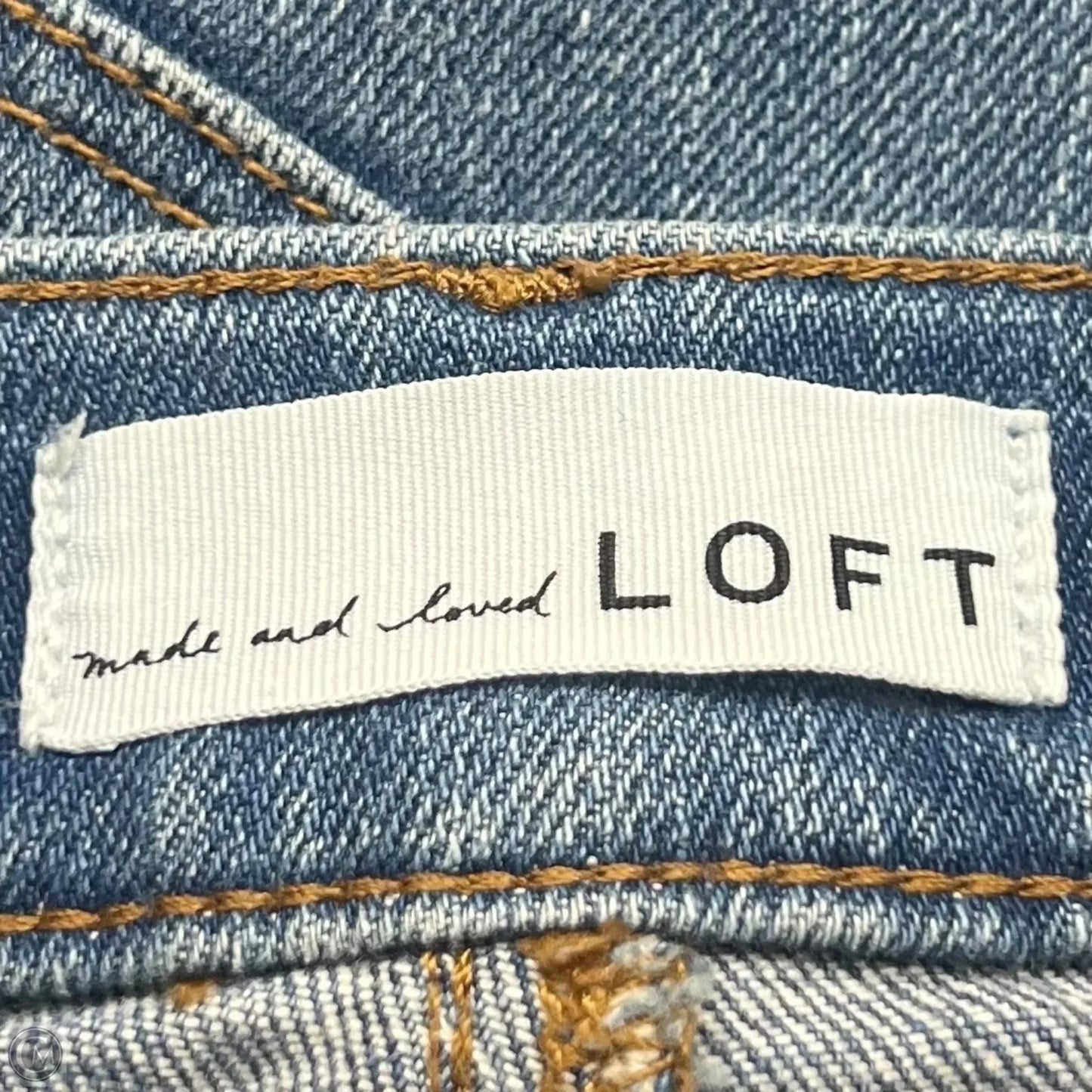Jeans Cropped By Loft In Blue Denim, Size: 2